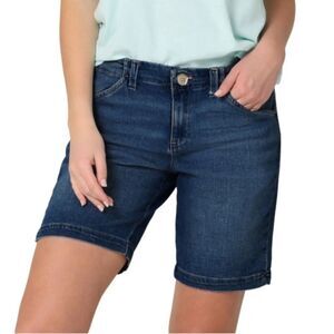Apt. 9 Bermuda Jean Shorts Women's 16 Walking Denim Stretch Pockets Mid Rise 10”